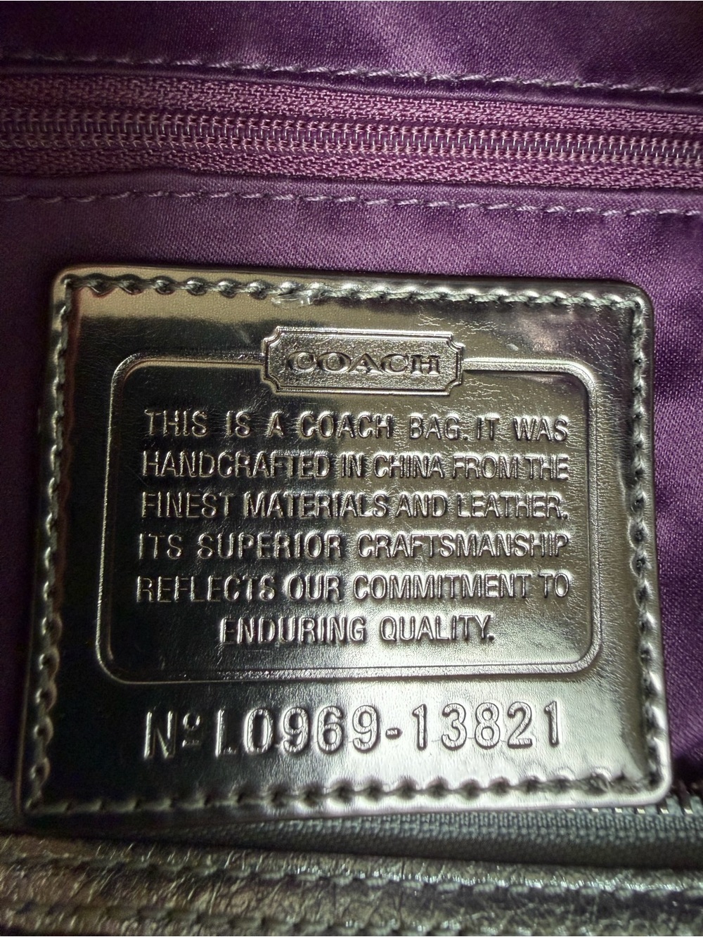 Coach Limited Edition Poppy Sequin Spotlight Tote Shoulder Bag 13821 Silver Y2K - Picture 13 of 16